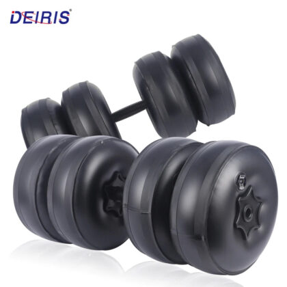 Deiris Adjustable Water-Filled Travel Dumbbell Set (1-35 KG) – Portable Fitness Weights for Home Gym Training